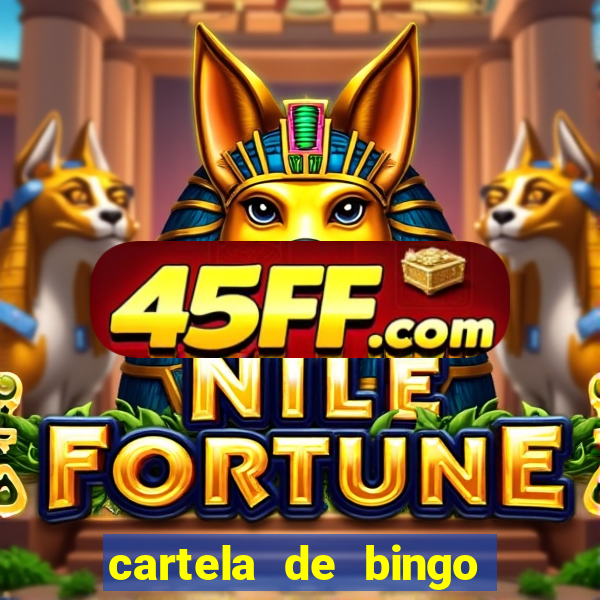 cartela de bingo cha de panela